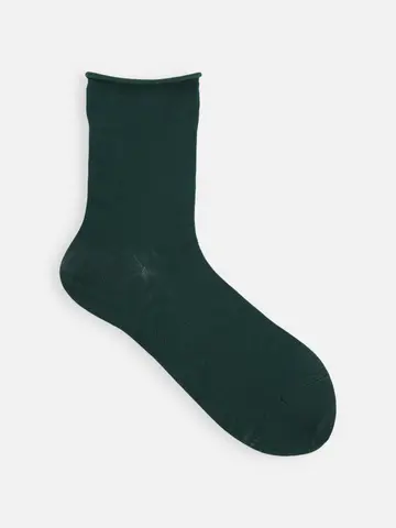 最高級シルクロールショートソックス