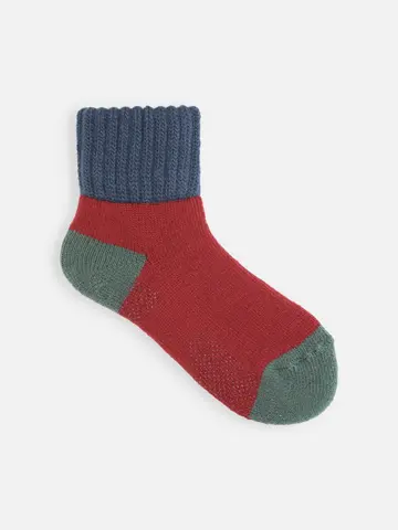 三面切替パイル起毛ルームソックス