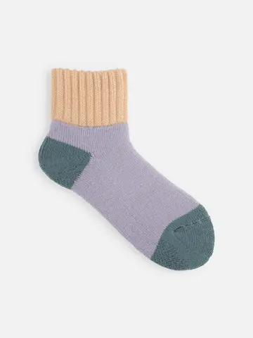 三面切替パイル起毛ルームソックス