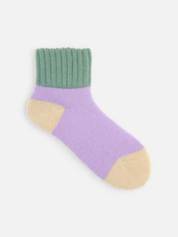 三面切替パイル起毛ルームソックス