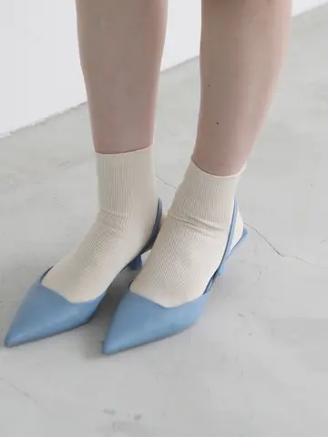 【定番】コットンブライトリブショートソックス