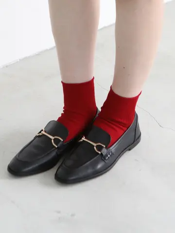 【定番】コットンブライトリブショートソックス