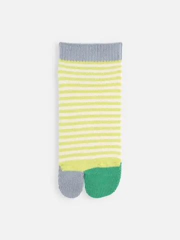 足袋ボーダーショートソックス