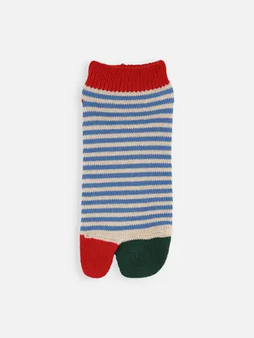 足袋ボーダーショートソックス