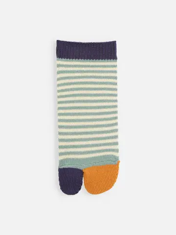 足袋ボーダーショートソックス