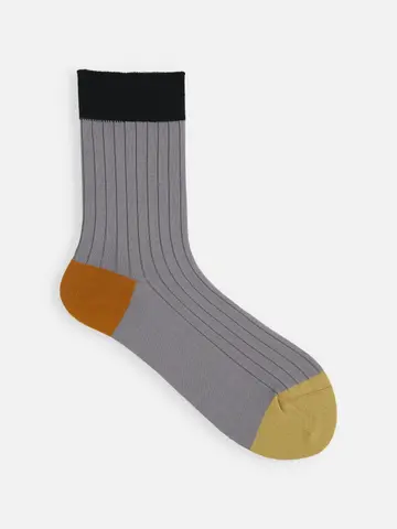 薄手3面切替ショートソックス