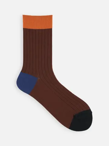 薄手3面切替ショートソックス