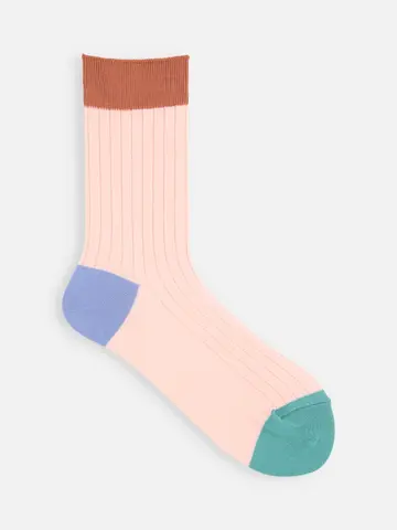 薄手3面切替ショートソックス