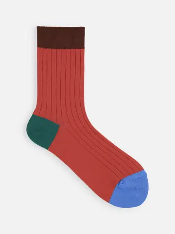 薄手3面切替ショートソックス