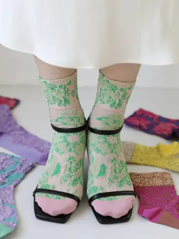 フルールフロートショートソックス