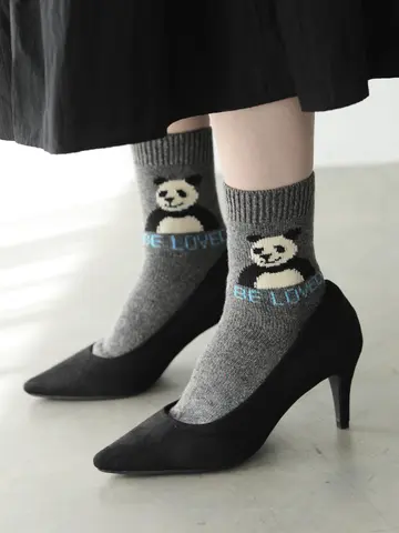 パンダショートソックス