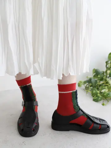 CRAFT フロントフサフサショートソックス