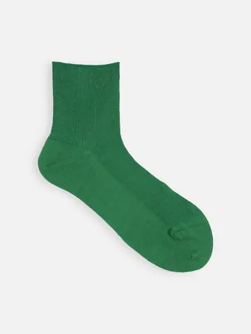 【最上級リネン】1×1リブショートソックス