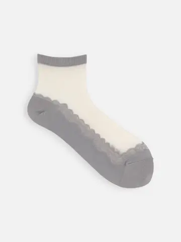 レースカバー風ショートソックス