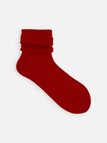 梳毛リンクスドットショートソックス