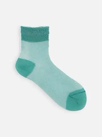 シアーグリッターラメショートソックス