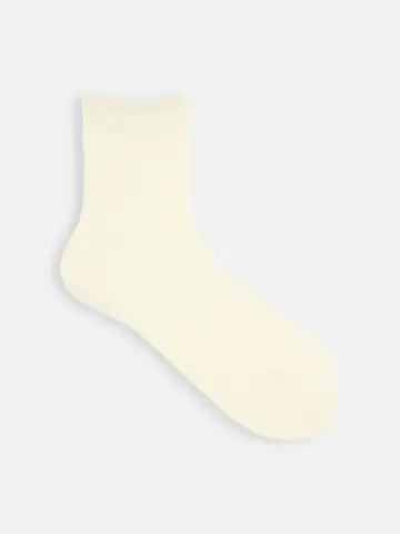 ハイゲージ梳毛ベタショートソックス