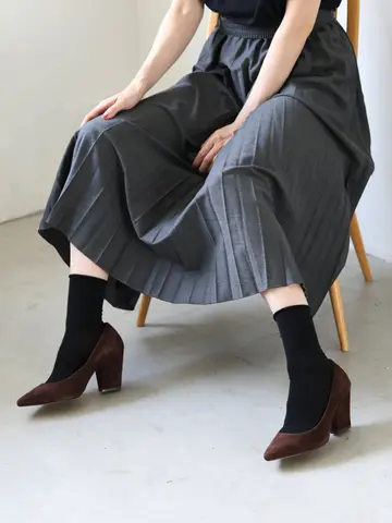 ハイゲージ梳毛ロールショートソックス