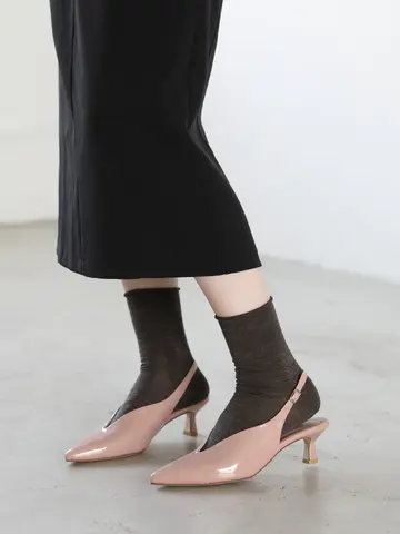 ハイゲージ梳毛ロールショートソックス