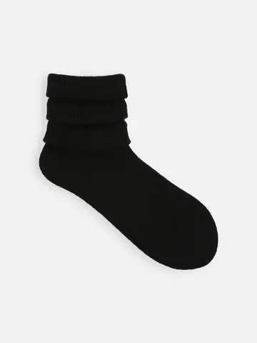 紡毛アンゴラ混フワフワショートソックス