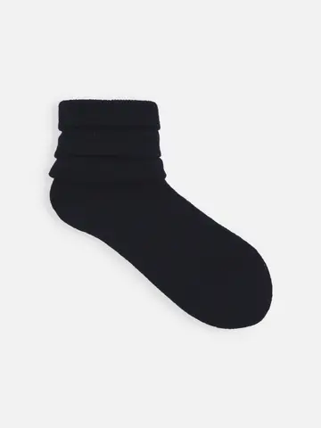 紡毛アンゴラ混フワフワショートソックス