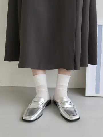 さらさらタッチセミシアーショートソックス