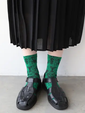 冷感 海の中フロートショートソックス