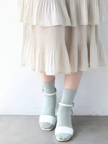 冷感ベタショートソックス