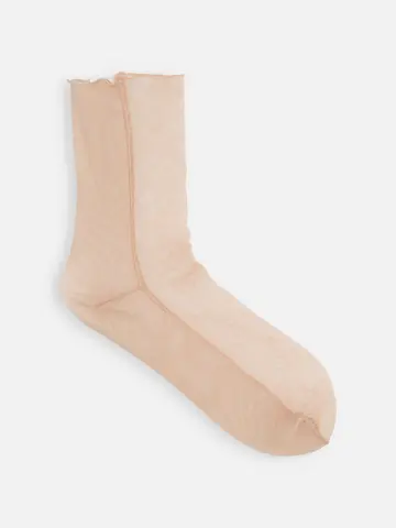 縫製フロントレースショートソックス