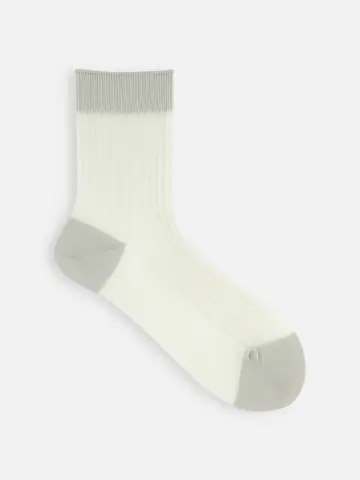 シアーリブショートソックス