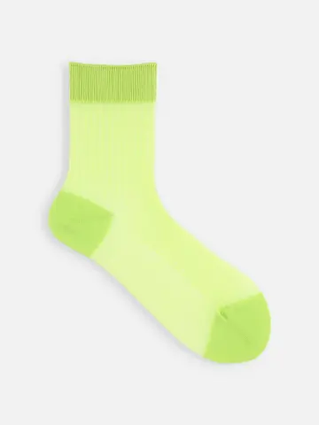 シアーリブショートソックス