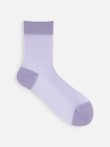 シアーリブショートソックス