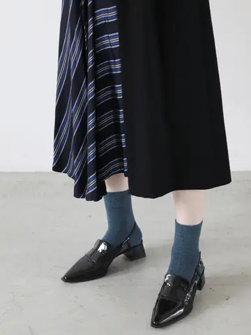 紡毛ベタショートソックス