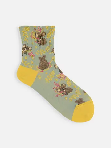 オーガニックフィールドフロートコアラショートソックス