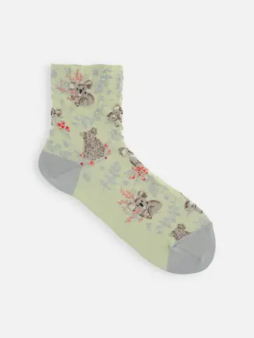 オーガニックフィールドフロートコアラショートソックス