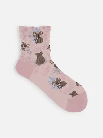 オーガニックフィールドフロートコアラショートソックス