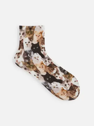 【Cat’s ISSUE】ネコ総柄ショートソックス