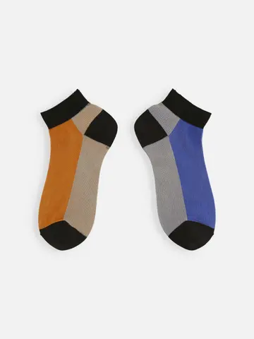 フロント色違いショートソックス
