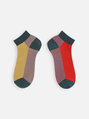 フロント色違いショートソックス