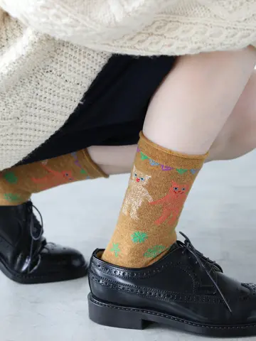 HAPPY HOLIDAYSロールショートソックス