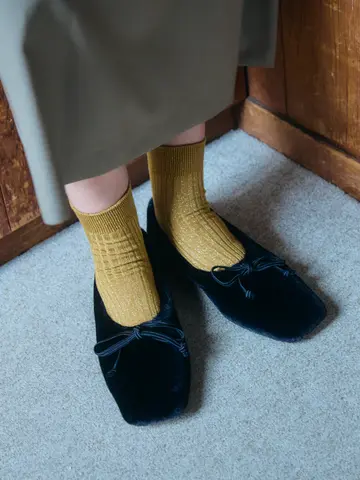 ソリストマナ４×２リブショートソックス
