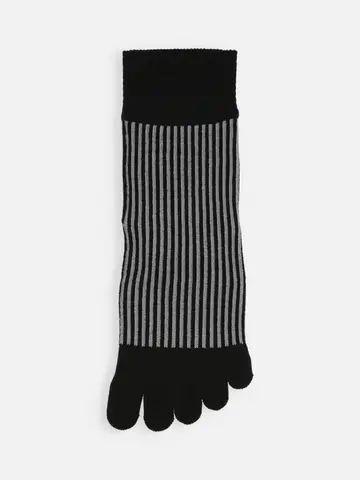 五本指ストライプショートソックス