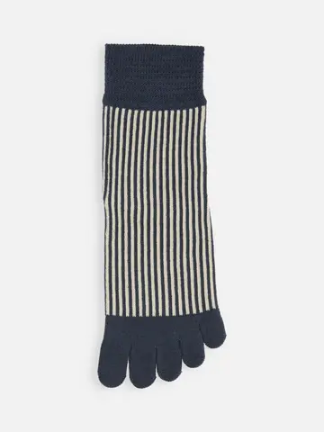 五本指ストライプショートソックス