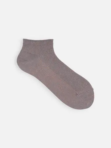 シャイニーラメ1×1リブショートソックス