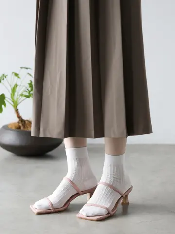 和紙リブメッシュショートソックス