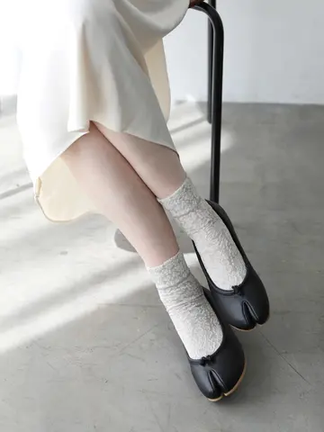 レースフロート足袋ショートソックス