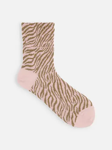 ゼブラ柄ショートソックス