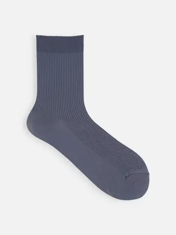 【定番】ソフトナイロンリブショートソックス