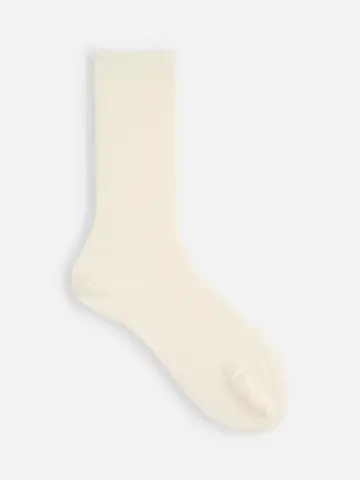 綿ウール1×1リブソックス