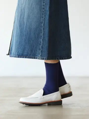 最高級綿スビンゴールド1×1リブソックス